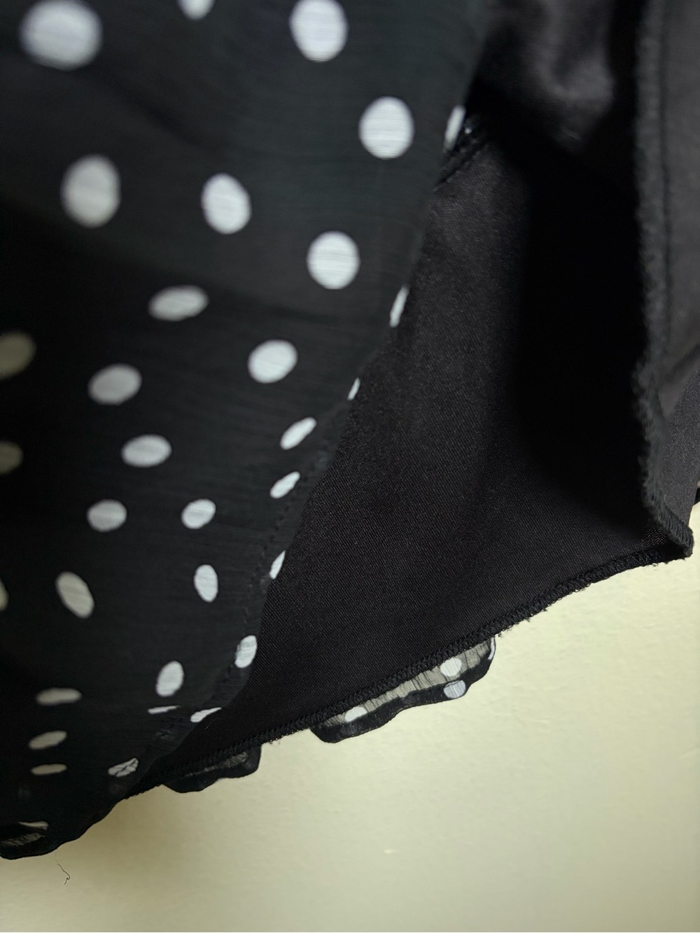 BeBop Small Black White Polka Dot Ruffle Mini Dress Sleeveless - Picture 10 of 12